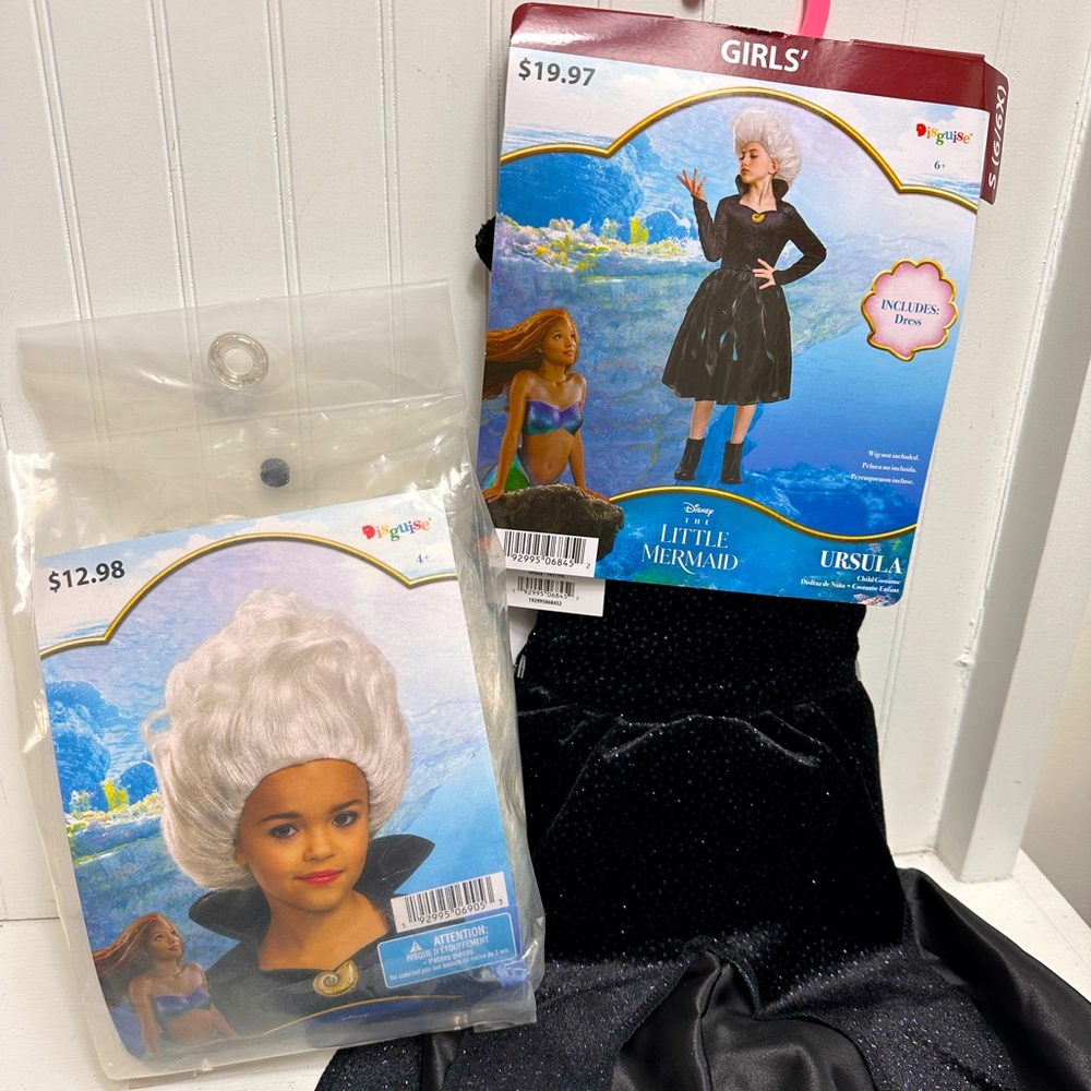 The Little Mermaid URSULA costume with separate wig included